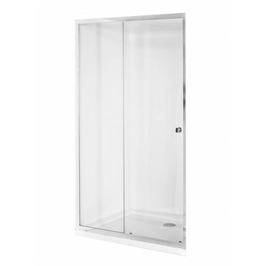 Drzwi prysznicowe Duo Slide 140x195 przesuwne szkło przejrzyste Besco